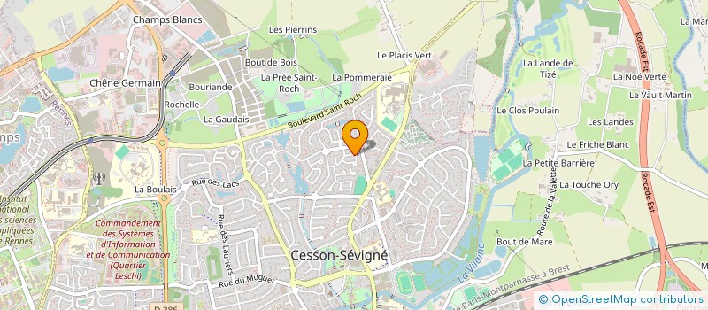 localisation de l'entreprise CS AUDIO à CESSON-SEVIGNE