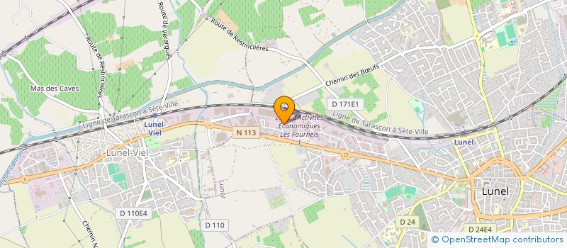 localisation de l'entreprise CS AUTO  LUNEL