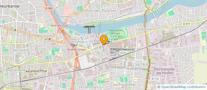 localisation de l'entreprise CS AUTO  VILLEURBANNE