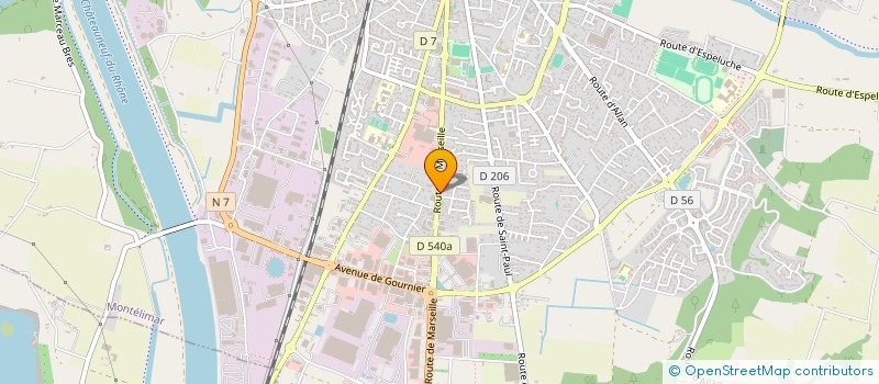 localisation de l'entreprise CS BAGS à MONTELIMAR