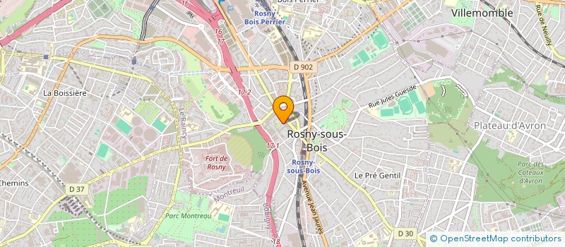 localisation de l'entreprise CS BAT  ROSNY-SOUS-BOIS