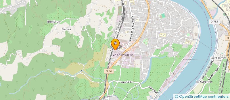 localisation de l'entreprise CS BATIMENT à TOURNON-SUR-RHONE