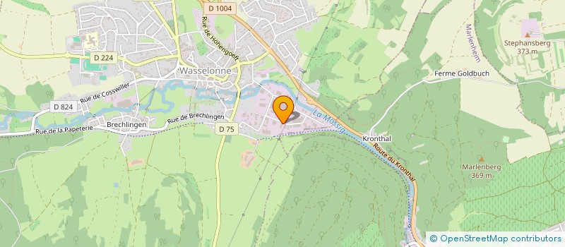 localisation de l'entreprise CS BOIS à ROMANSWILLER