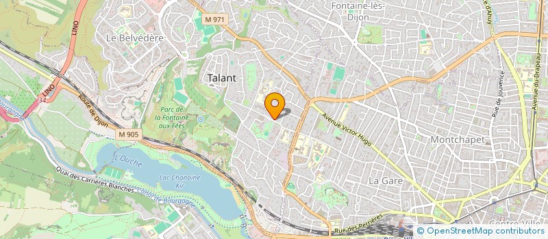 localisation de l'entreprise CS BTP 21 à TALANT