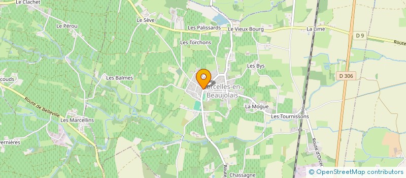 localisation de l'entreprise CS CARRELAGES  CORCELLES-EN-BEAUJOLAIS