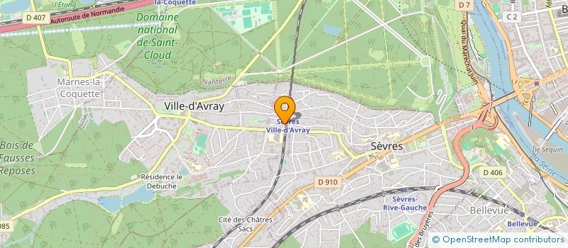 localisation de l'entreprise CS CONSULTING à SEVRES