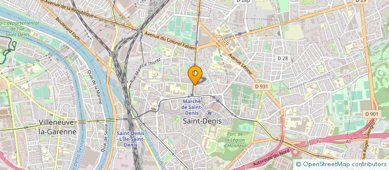 localisation de l'entreprise CS COOP LE 110 à SAINT-DENIS