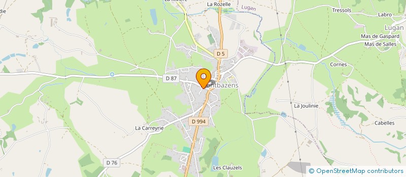 localisation de l'entreprise CS ENERGIES  MONTBAZENS