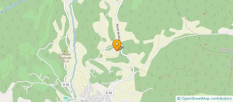 localisation de l'entreprise CS ENVIRONNEMENT  BRAS