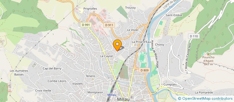 localisation de l'entreprise CS GUICHARD à MILLAU