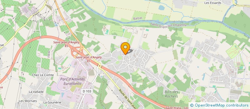 localisation de l'entreprise CS HOLDING à SAINT-YRIEIX-SUR-CHARENTE