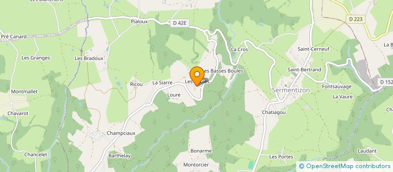 localisation de l'entreprise CS IMMO à COURPIERE