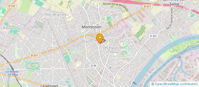 localisation de l'entreprise CS IMMO  CHATOU