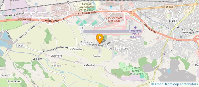 localisation de l'entreprise CS IMMO  LE SEQUESTRE