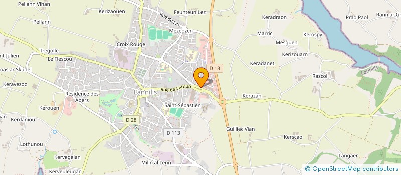 localisation de l'entreprise CS IMMOBILIER à LANNILIS