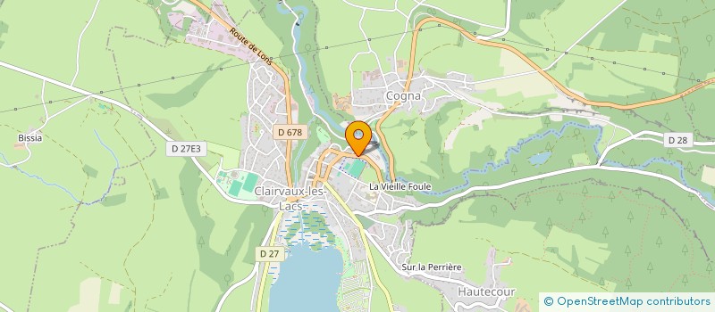 localisation de l'entreprise CS IMMOBILIER  CLAIRVAUX-LES-LACS