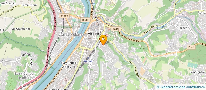 localisation de l'entreprise CS INNOV' à VIENNE