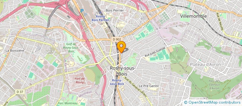 localisation de l'entreprise CS INVEST à ROSNY-SOUS-BOIS