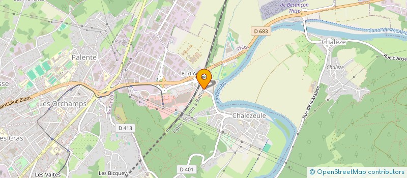 localisation de l'entreprise CS INVEST  CHALEZEULE