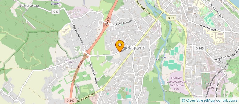 localisation de l'entreprise CS INVEST  SAUMUR