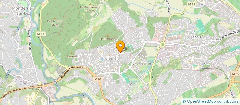 localisation de l'entreprise CS INVEST  CLAPIERS