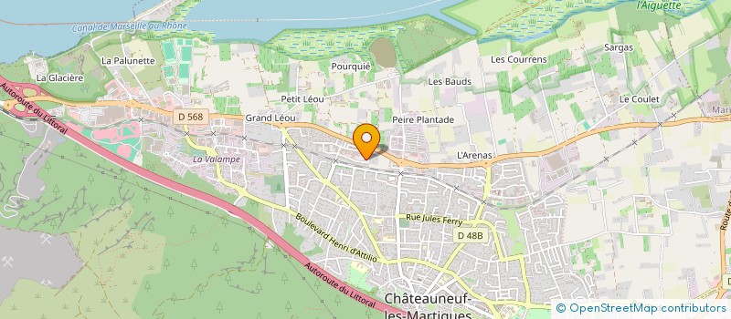 localisation de l'entreprise CS INVEST  CHATEAUNEUF-LES-MARTIGUES