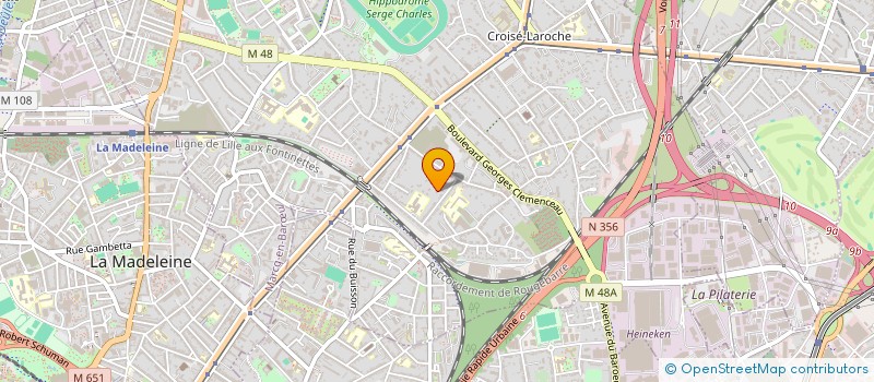 localisation de l'entreprise CS INVEST à MARCQ-EN-BARŒUL