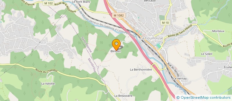 localisation de l'entreprise CS LA FOUILLOUSE à LA FOUILLOUSE