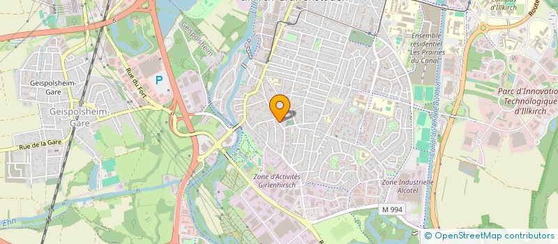 localisation de l'entreprise CS LA VIGIE  ILLKIRCH-GRAFFENSTADEN