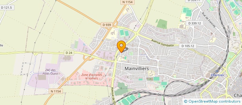 localisation de l'entreprise CS MAINVILLIERS ATHLETISME à MAINVILLIERS