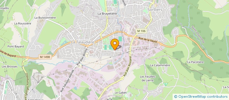 localisation de l'entreprise CS MASCLET à LA TALAUDIERE