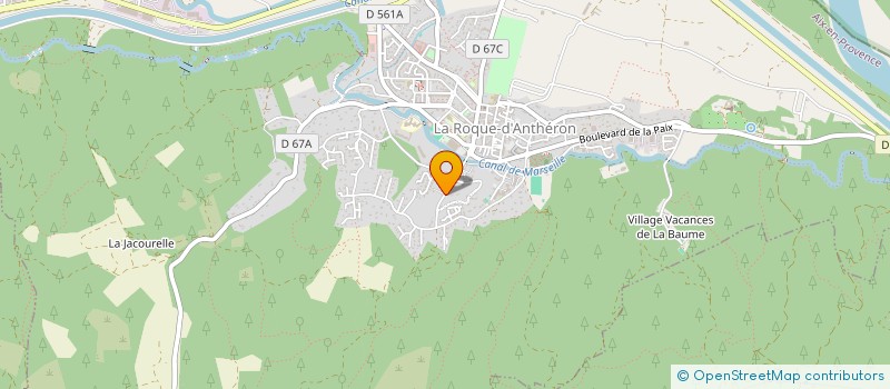 localisation de l'entreprise CS MENUISERIE à LA ROQUE D'ANTHERON