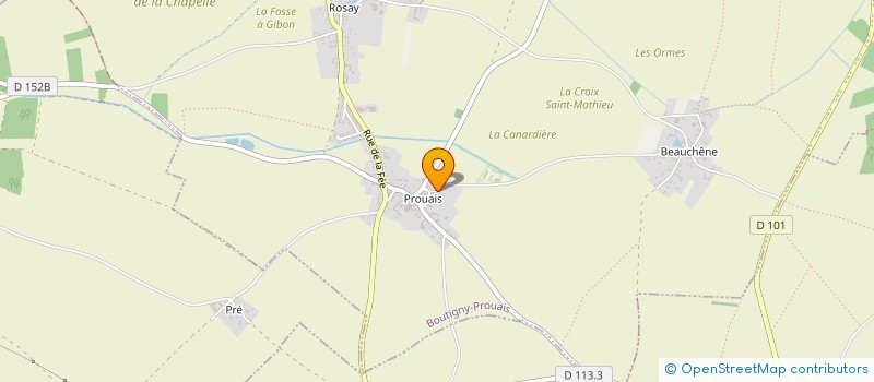 localisation de l'entreprise CS MIROITERIE à BOUTIGNY-PROUAIS