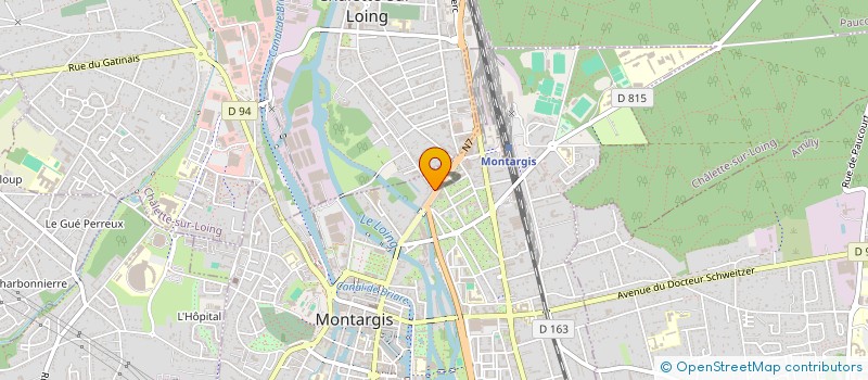 localisation de l'entreprise CS MONTARGIS à MONTARGIS