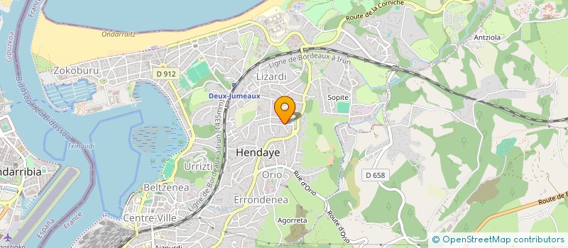 localisation de l'entreprise CS PATRIMOINE  URRUGNE