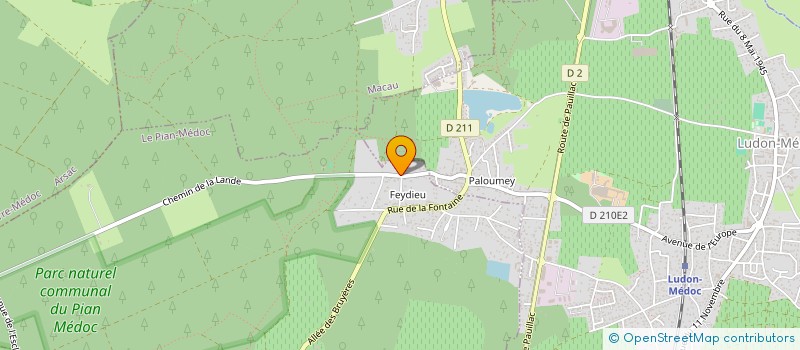 localisation de l'entreprise CS PATRIMOINE à LE PIAN-MEDOC