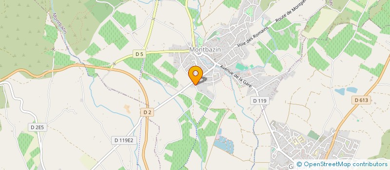 localisation de l'entreprise CS PIERRE à MONTBAZIN