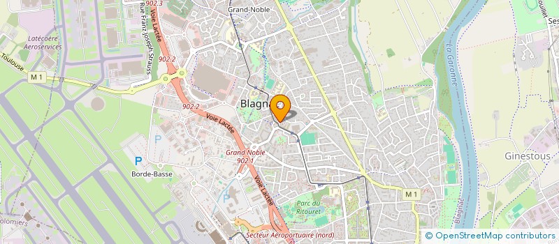 localisation de l'entreprise CS PLATRERIE  BLAGNAC