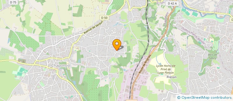 localisation de l'entreprise CS PORTE  CHAPONOST