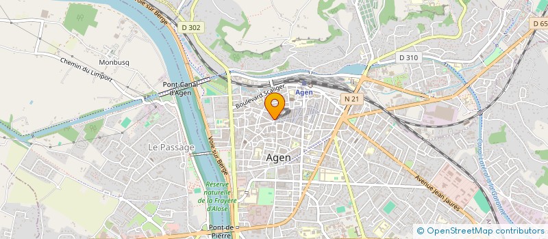 localisation de l'entreprise CS PUBLICITE à AGEN