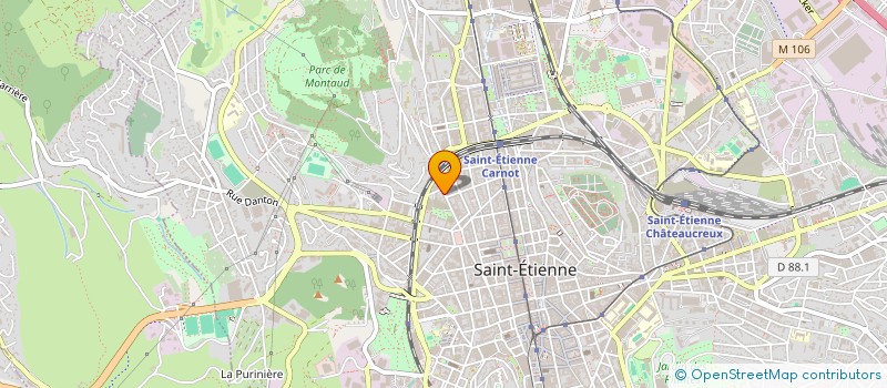 localisation de l'entreprise CS RESEAU  SAINT-ETIENNE