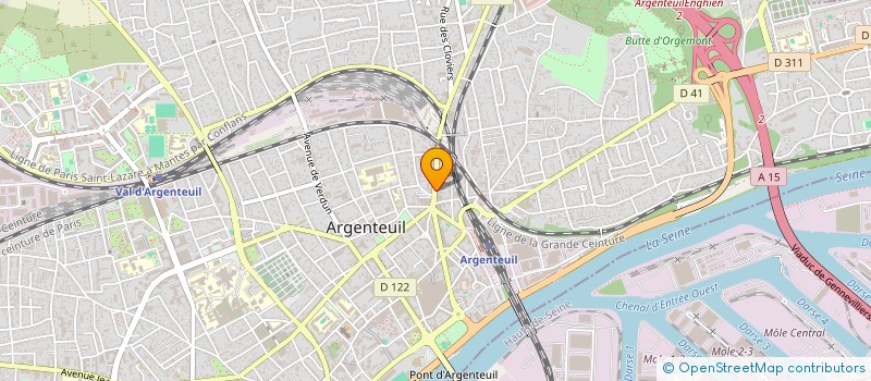 localisation de l'entreprise CS SERVICES 33  ARGENTEUIL