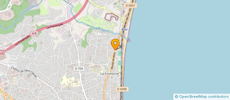 localisation de l'entreprise CS TELECOM à ANTIBES