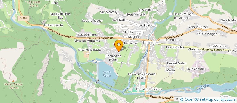 localisation de l'entreprise CS.TP  LA RIVIERE ENVERSE