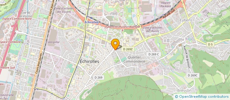 localisation de l'entreprise CS TRANSPORTS à ECHIROLLES