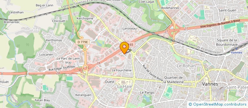 localisation de l'entreprise CS VANNES à VANNES