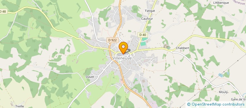 localisation de l'entreprise CS VILLEFRANCHE  VILLENEUVE