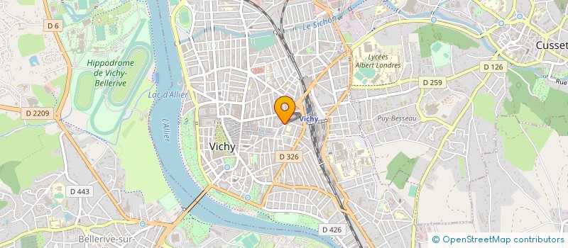 localisation de l'entreprise CS03 IMMO à VICHY