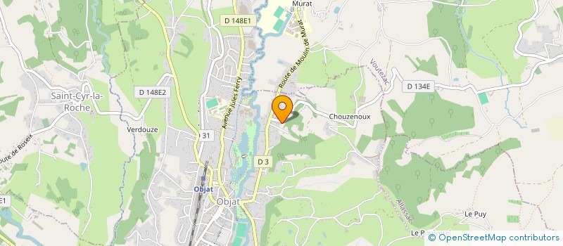 localisation de l'entreprise CS2D  OBJAT