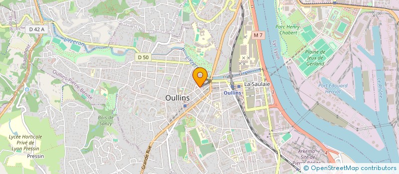 localisation de l'entreprise CS2J  OULLINS-PIERRE-BENITE